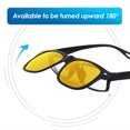 thumbnail image 5 of TERAISE Polarized Flip up Style Clip-on Night Vision Sunglasses for Driving Unisex Adult, 5 of 7