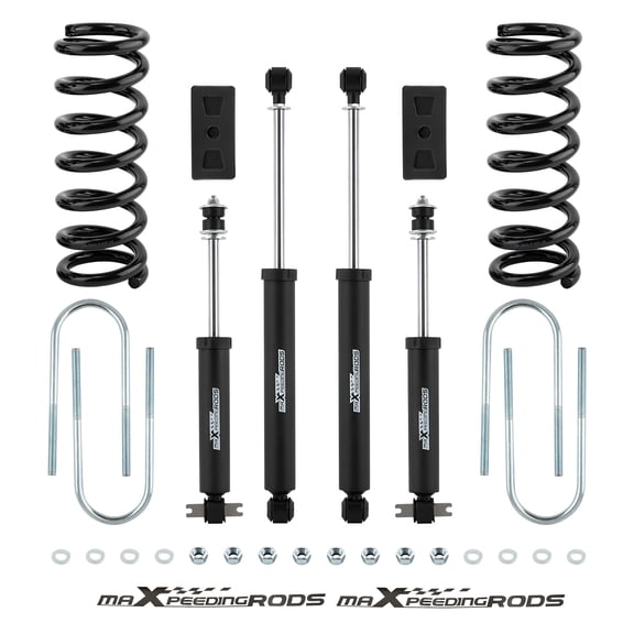 Maxpeedingrods 3" Full Leveling Lift Kit for Dodge Ram 1500 2WD 2002-2005 Shocks Blocks