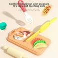 thumbnail image 4 of Toys Dough For Kids Tools Sets , 18Pcs Kitchen Three-Layer Cake Machine And Burger Playset Include 6 Modeling Compound Dough For Toddler 3 4 5 6 7 8 Toys for 2-3 Year Old Boys on Clearance, 4 of 7