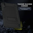 thumbnail image 2 of Hoibon Case Compatible With TCL Tab 10L Gen 3 8193A/TCL TAB 10L LTE Gen 3 8194A/TCL TAB 10 Gen 2 10.4 inch Model 8496G1 Heavy Duty Case with Kickstand for TCL Tab 10L 10L LTE - Black+NavyGreen, 2 of 8