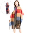 thumbnail image 3 of Bufanda de invierno para mujer, bufanda de tartán , cálida y cálida, gran rejilla, bufandas unisex suaves, chal para rojo Soledad Bufanda de tela escocesa de invierno, 3 of 8