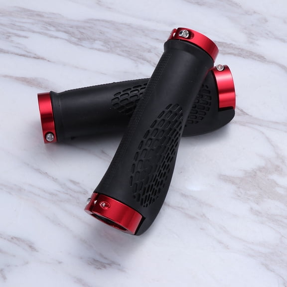 Raindrops 1 Pair Red Handlebar Grips for Mountain Bikes 4.7x1.8x1.2in