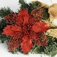 thumbnail image 3 of Christmas Flowers Fine Workmanship Not Wither No Withering Weather-resistant Wide Application Plastic Artificial Plants Handcraft for Home, 3 of 7