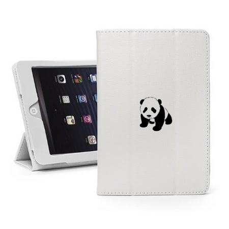 For Apple iPad Mini 4 White Leather Magnetic Smart Case Cover Stand Baby