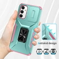thumbnail image 6 of Cowithday for Samsung Galaxy A54 5G Case with Slide Camera Cover+Screen Protector(1 Pack),[Full Camera Protection] [Magnetic Rotated Kickstand] Military Grade Shockproof Heavy Duty Cover,Green, 6 of 8