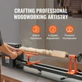 thumbnail image 4 of VEVOR Benchtop Wood Lathe, 14 in x 40 in, 0.5 HP 370W Power Wood Turning Lathe Machine, 4 Speed Adjustable 885/1245/1715/2425 RPM with Chisels Faceplate Plastic Handle Hex Wrench, for Woodworking, 4 of 8