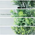 thumbnail image 3 of 4 Pack Fake Plants in Black Pot,Mini Artificial Eucalyptus Potted Plant,Small Faux Grass Greenery Potted Plants for Indoor Home Office Farmhouse Bathroom Table Decoration, 3 of 5