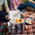 thumbnail image 5 of Cooler bag Vintage Pink and White Flowers 15L Insulated Lunch Bag Large Cooler Suitable for camping and picnics, 5 of 7