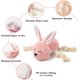 thumbnail image 2 of Juguete de conejo de peluche para perros, juguete interactivo de peluche para perros, papel arrugado, adecuado para cachorros y perros medianos, lindos juguetes para perros, 2 of 5