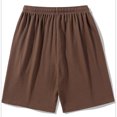thumbnail image 3 of Mens Shorts Clothing Under $10 Solid Color Casual Fashion Loose Elastic Waist Pockets Exercise Shorts Pants, 3 of 5