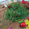 thumbnail image 5 of 42PCS 14 Inches Artificial Pine Branches, Christmas Faux Cedar Stems, Artificial Faux Cedar Branches, Fake Christmas Greenery Pine Picks for Wreath Craft DIY Home Kitchen Decorations, 5 of 5