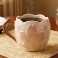 thumbnail image 2 of Sunflower Shaped Ceramic Coffee Mug with Floral Design and Ergonomic Handle for Home Office Tea Milk Water Use, 2 of 4