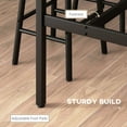 thumbnail image 3 of Table Set For 4, Industrial Style Kitchen Table and Chairs, 5-Piece Small Dining Space Solution in Rustic Brown, 3 of 10