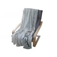 thumbnail image 4 of Forest Soft Flannel Fleece Throw Blanket, Row Iced Red Benches in a Park's Pathway Misty Crystalline in the Weather Forest Photo, Cozy Plush for Indoor and Outdoor Use, 50" x 60", White, by Ambesonne, 4 of 6