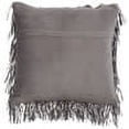 thumbnail image 2 of Nourison Shag Metallic Ribbon Shag Pewter 20" x 20" Throw Pillow, 2 of 5