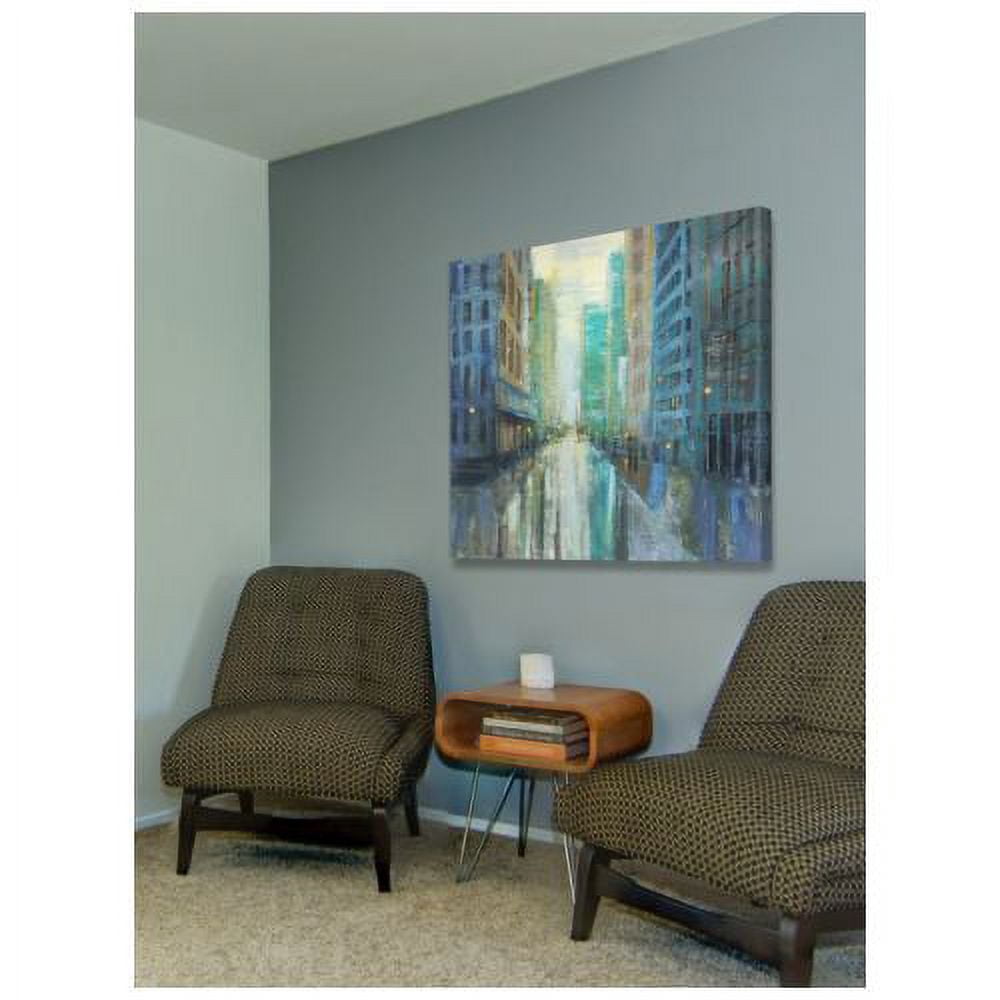 "Metro Lights III" Painting Print on Wrapped Canvas