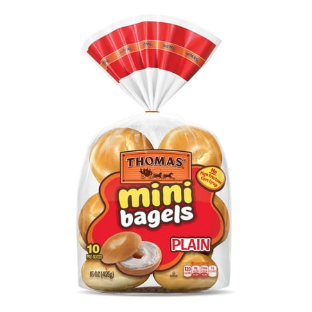 Thomas' Plain Mini Bagels, 15oz.