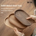 thumbnail image 2 of 1PCS Tableware Solid Wood Round Dessert Plate Japanese-style Wooden Tray Snack Plate Dried Fruit Plate Wooden Plate, 2 of 8