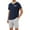 Navy Blue-Type C, variant on Short Sleeve Pajama Sets for Men 2 Piece Mens Short Pajamas Sets with Pockets Soft Comfy Mens Summer Sleepwear Set, S-XXL