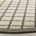 thumbnail image 3 of Safavieh Linden Danny Geometric Indoor/Outdoor Area Rug, Creme/Brown, 6'7" x 6'7" Round, 3 of 8