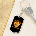 thumbnail image 6 of Blockchain Wolf Crypto Stainless Steel or 18k Gold Premium Swivel Dog Tag Keychain, 6 of 16