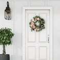 thumbnail image 5 of Puleo International 24" Artificial Rose,Camellia,babysbreath Floral Spring Wreath, 5 of 5