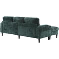 thumbnail image 6 of LUCKHAO 77" Convertible Sectional Sofa Couch with Storage Ottoman, 3 Seat L Shaped Sofa with 2 Cup Holders,Modern Linen Fabric Couches for Living Room, Apartment, Office, 6 of 7
