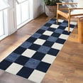 thumbnail image 3 of COZONY 2'x6' Navy Blue Runner Rug, Non-Shedding Carpet for Hallway, Entryway, Kitchen, Easy to Maintain, 3 of 12