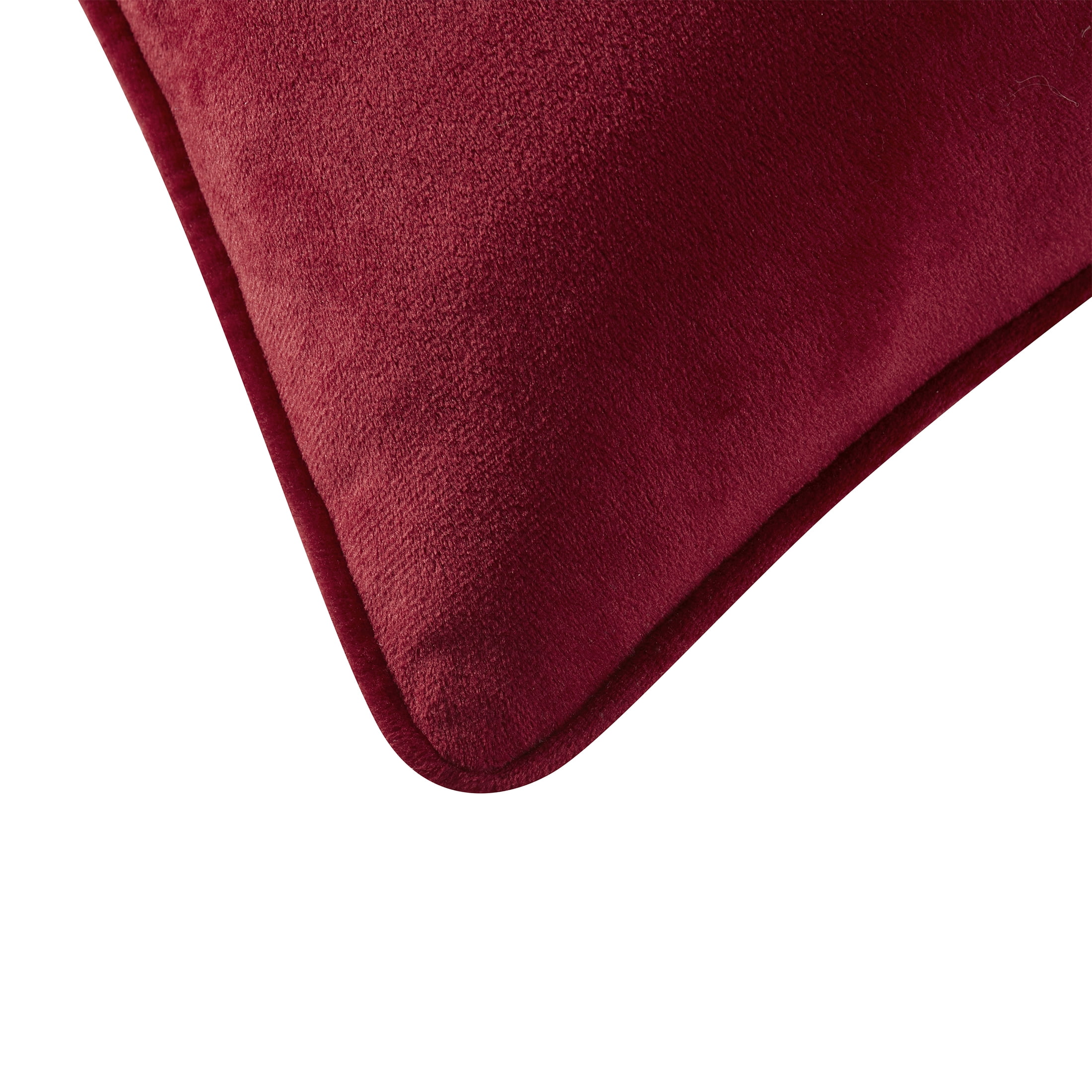 Holiday Time Red Velvet Decorative Pillow, 18 in x 18 in