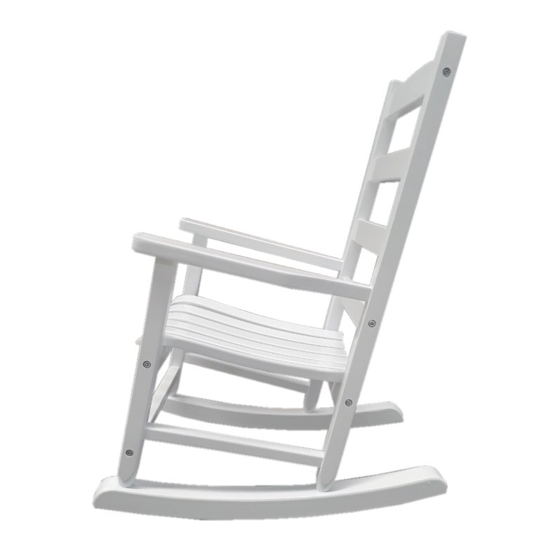 Mainstays Kids Outdoor Wood Porch Rocker White Color Weather