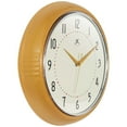 thumbnail image 7 of Infinity Instruments Retro Round Saffron Wall Clock, 15", 7 of 7