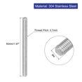 thumbnail image 2 of Uxcell 16Pack M4 x 50mm 0.7mm Pitch 304 Stainless Steel Fully Threaded Rod Bar Studs, 2 of 6