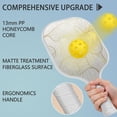 thumbnail image 2 of Pickleball Paddles Set Of 2, Fiberglass Surface, Spring Floral Print, 4 Balls & Bag, 2 of 5