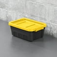 thumbnail image 4 of Sterilite 4 Gallon Stacker Tote Plastic, Yellow Lily, 4 of 13