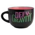 thumbnail image 1 of Taza Jumbo Bitono De Cerámica Wicked La Película, Diseño "Defy Gravity, Color Negro/Rosa, Capacidad 820 Ml, 1 of 4