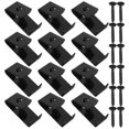 thumbnail image 1 of Ganchos para macetas, 12 unidades, para colgar en la pared, para exteriores, de hierro negro, 1 of 6