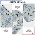 thumbnail image 6 of FORMRS Kids Pajama Pants with Pockets Size 9-10Y Boys Lounge Sleep Bottoms, Blue Octopus Pattern, 6 of 8