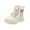 White, variant on Winter Boots For Little Boys Girls Clearance Sale Toddler Shoes Boys Girls British Style Fashion Lacein Zipper Non Slip Keep Warm Comfortable Boots 9 M