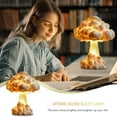 thumbnail image 2 of Mushroom Cloud Explosion Table Lamp, Nuclear Explosion Atomic Bomb Model Light, Creative Art Desk Lamp, USB Bedside Lamp home decor, 2 of 9