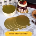 thumbnail image 4 of Ounissouiy 100 unids/set tapete dorado para Mousse, tablas de Base de pastel de espuma inferior, tablero de papel, bandeja de postre de múltiples Herramientas y accesorios para hornear dorado 8cm, 4 of 6