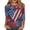 Navy #131, variant on 4th of July Shirts for Women Plus Size 3/4 Sleeve Tshirts Casual Red White and Blue Print Tops Independence Day Patriotic Pullover USA 250th Anniversary Celebration Party Crew Neck Blouses Red XL
