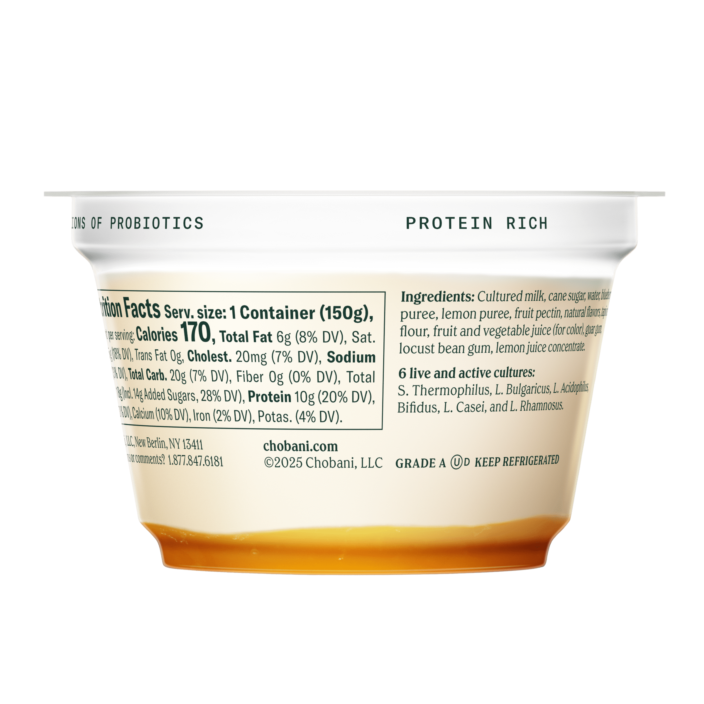 Chobani Creations Blueberry Lemon Muffin 5.3oz