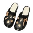 thumbnail image 1 of Pantuflas de PVC para mujer de verano, cómodas, con puntera redonda y forro ultra suave, color negro, talla 36-37, 1 of 8