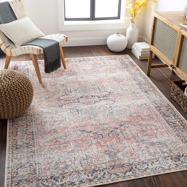 BoutiqueRugs Dunshaughlin Farmhouse Area Rug - Machine Washable