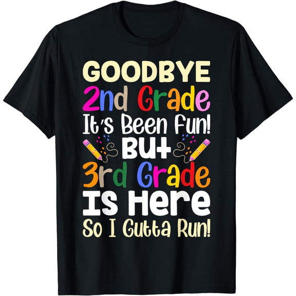 Goodbye 2nd Grade Hello 3rd Grade Back To School Kids T-Shirt