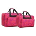 thumbnail image 3 of jifeng 2 Pcs Étui de Transport pour Machine à Coudre Fournitures de Couture Sac de Machine à Coudre Extérieur Rouge Rose, 3 of 9