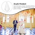 thumbnail image 5 of OUNONA Wedding Decoration Crystals Acrylic Prisms Hanging Pendant Decor 71pcs for decoration, 5 of 8