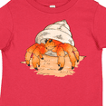 thumbnail image 4 of Inktastic Cute Hermit Crab on Beach Boys or Girls Toddler T-Shirt, 4 of 5