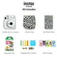 thumbnail image 2 of Fujifilm Instax Mini 11 Instant Camera - Ice White (16654798) | Leopard Case | Leopard Album | Instant Film Pack | Photo Frames, 2 of 9
