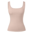 thumbnail image 4 of Women's Sexy Strappy Tank Top Sleeveless Camisole Tight Fitted Stretch Basic Layering Inner Wear Casual Summer Tops, 4 of 6